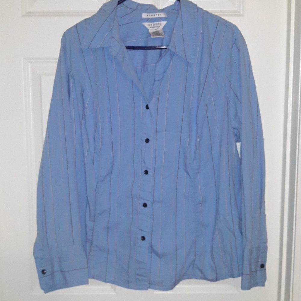 George blue stripe shirt 22/24w